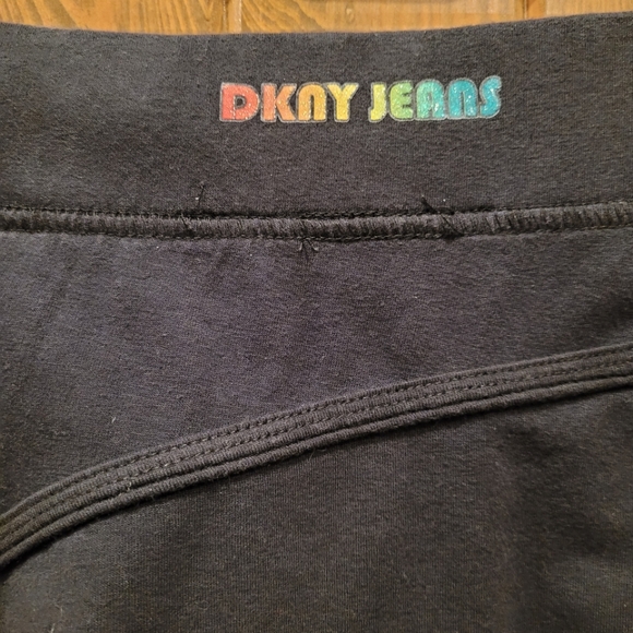 DKNY Black Cotton Knit Asymmetrical Skirt - Picture 5 of 5